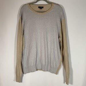 Holt Renfrew Grey & Tan Sweater